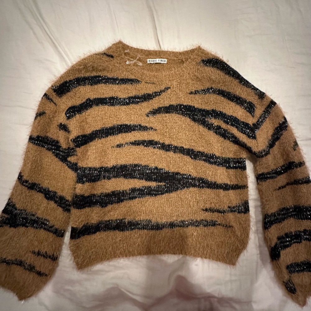 Zebra Print Sweater